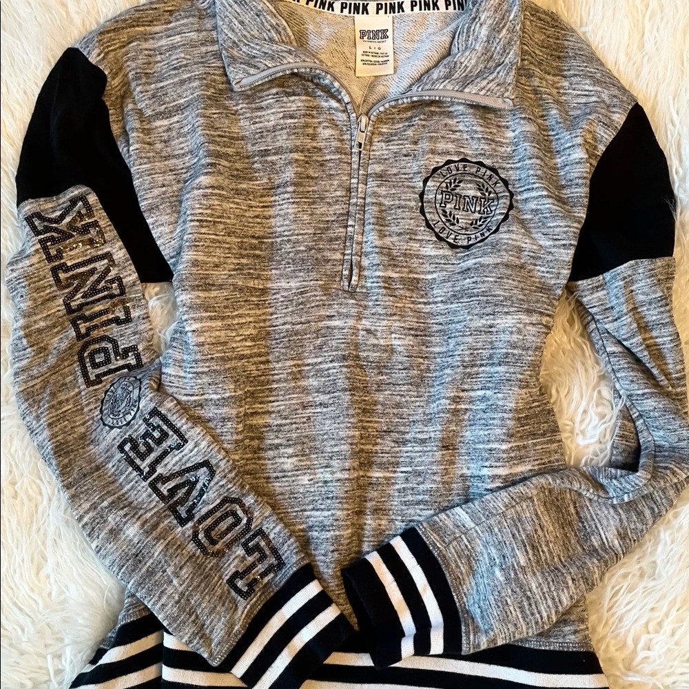 Victoria’s Secret pink half zip up